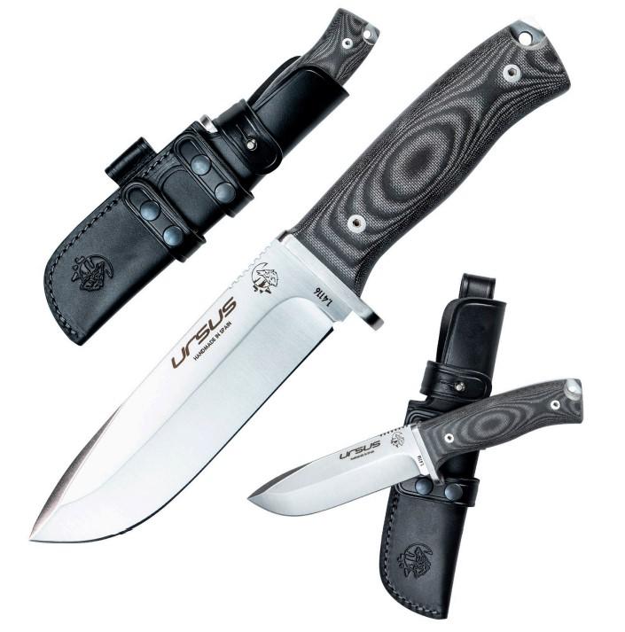 JV Ursus con mango de micarta negra y funda multiposición