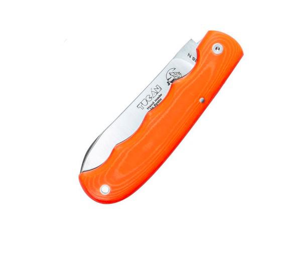 JV Tucan Taschenmesser mit orangefarbenem Micarta-Griff
