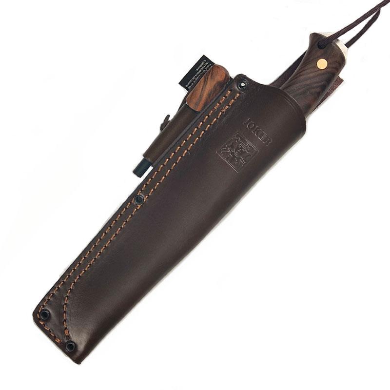 Joker Nomad 6.5 Campingmesser aus Walnussholz mit Feuerstein