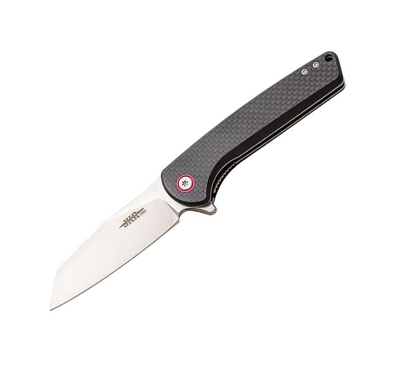 Couteau tactique JKR Pro avec manche G10 et fibre de carbone avec...