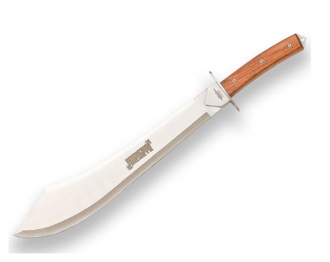 Machete Indonesian con hoja larga de 43,5 cm y mango de madera y ...