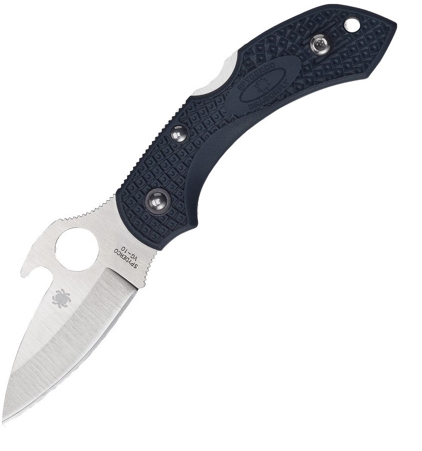 Navaja Spyderco Dragonfly 2 Emerson Opener con mango de FRN gris