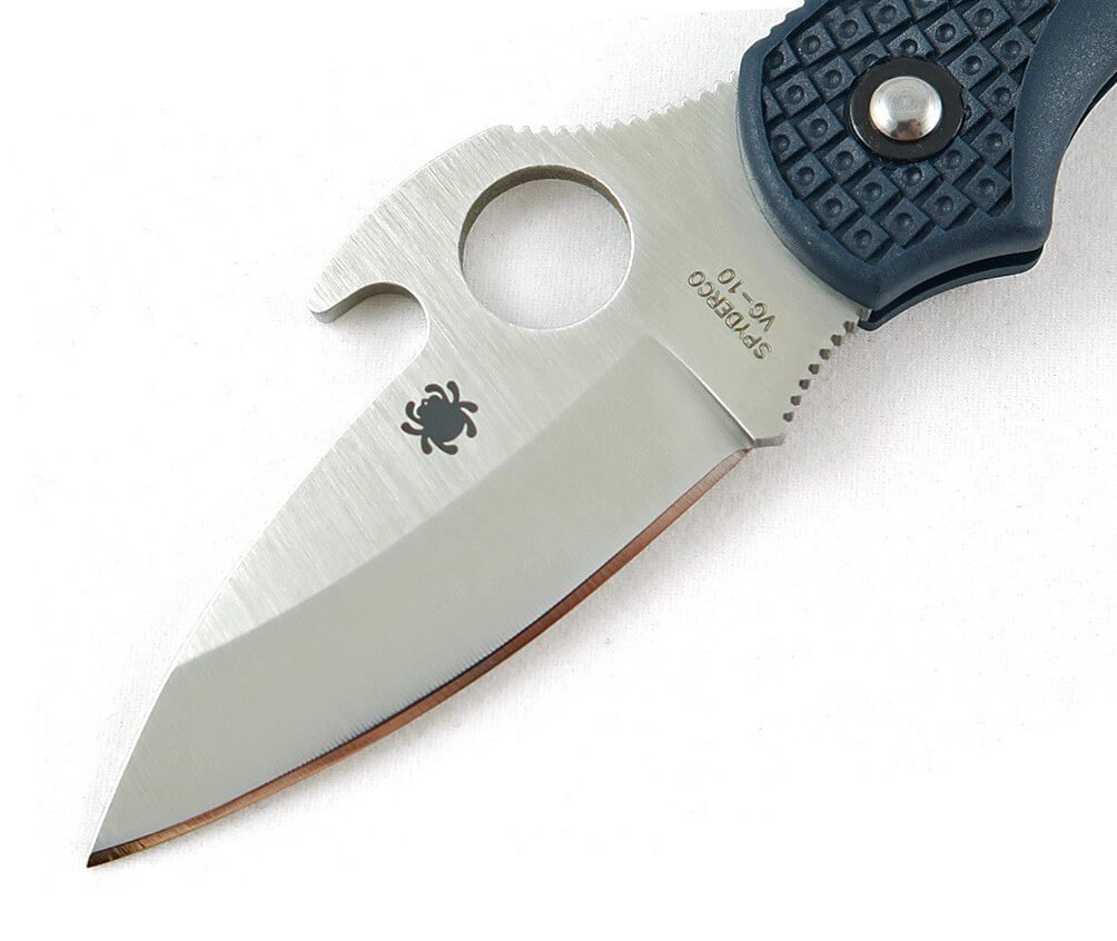 Navaja Spyderco Dragonfly 2 Emerson Opener con mango de FRN gris