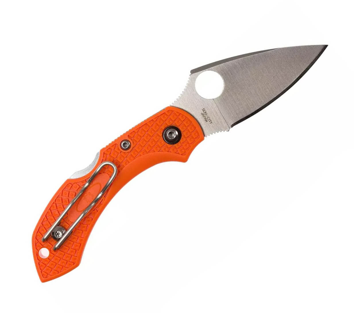 Navaja Spyderco Dragonfly 2 Lightweight con mango de FRN naranja