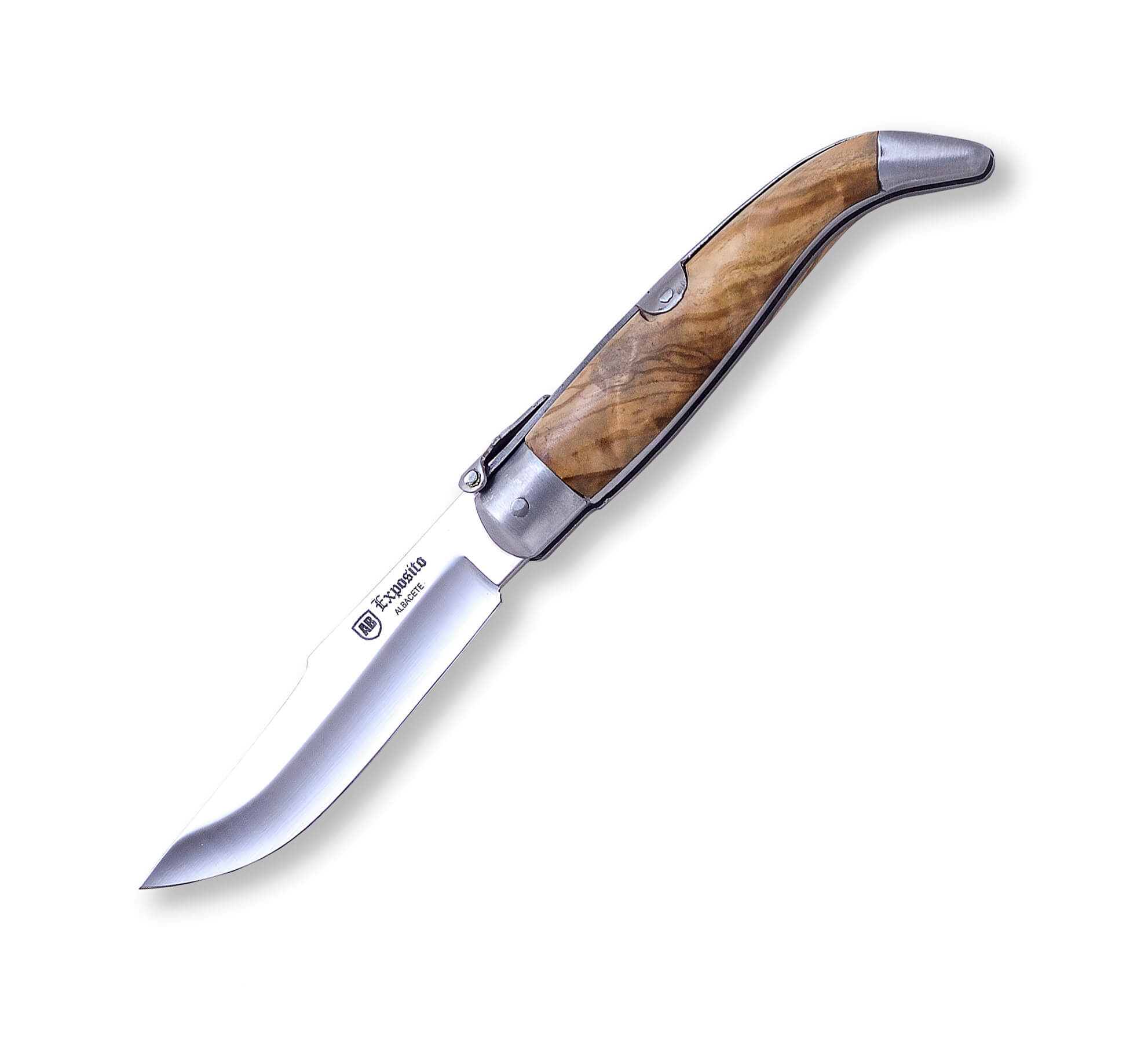 Navaja clásica Albacete Nº0 Expósito con mango de madera de olivo