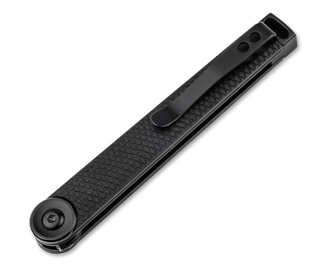 Boker Plus Kaizen All Black S35VN navaja gentlemancon hoja negra de acero CPM-S-35VN