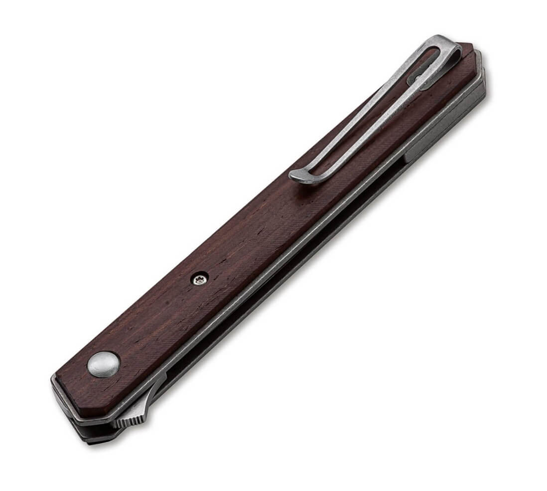 Boker Plus Kwaiken Air cocobolo un coltellino tattico realizzato in acciaio VG-10 e manico in cocobolo