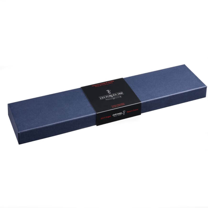 Cuchillo deshuesador Opinel Les Forges 1890 con mango de haya estabilizada y hoja de 13 cm