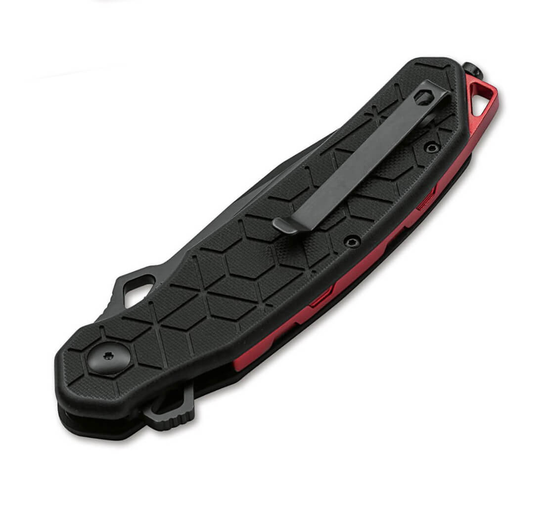 Navaja de bolsillo Böker Plus Yokai con hoja de acero D2 tipo tanto y cachas de G10