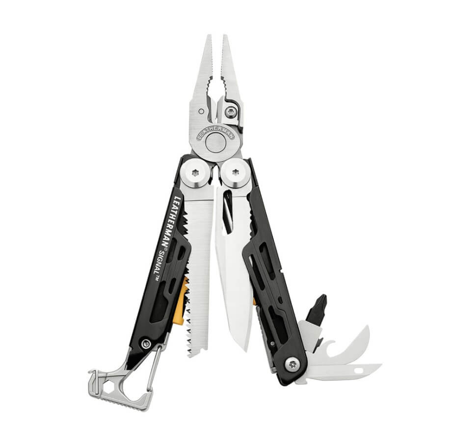 Multiherramienta Leatherman Signal con mango color negro y herram...