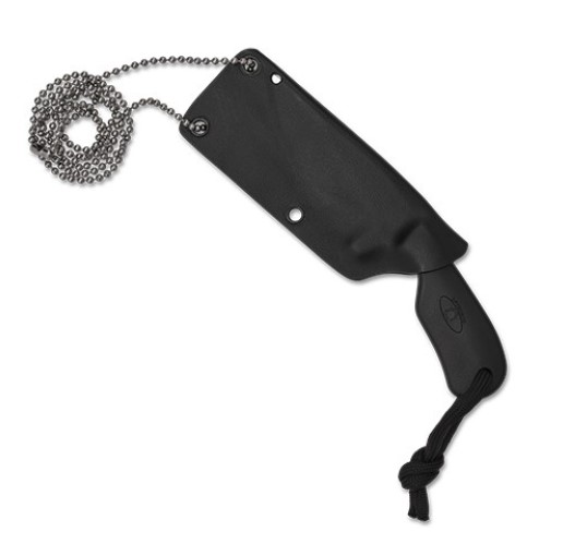 Cuchillo Bowie Spyderco Subway con hoja negra de acero LC200N de 7,5 cm