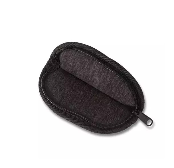 Spyderco funda pequeña para navajas de bolsillo fabricada en nylon negro con cremallera