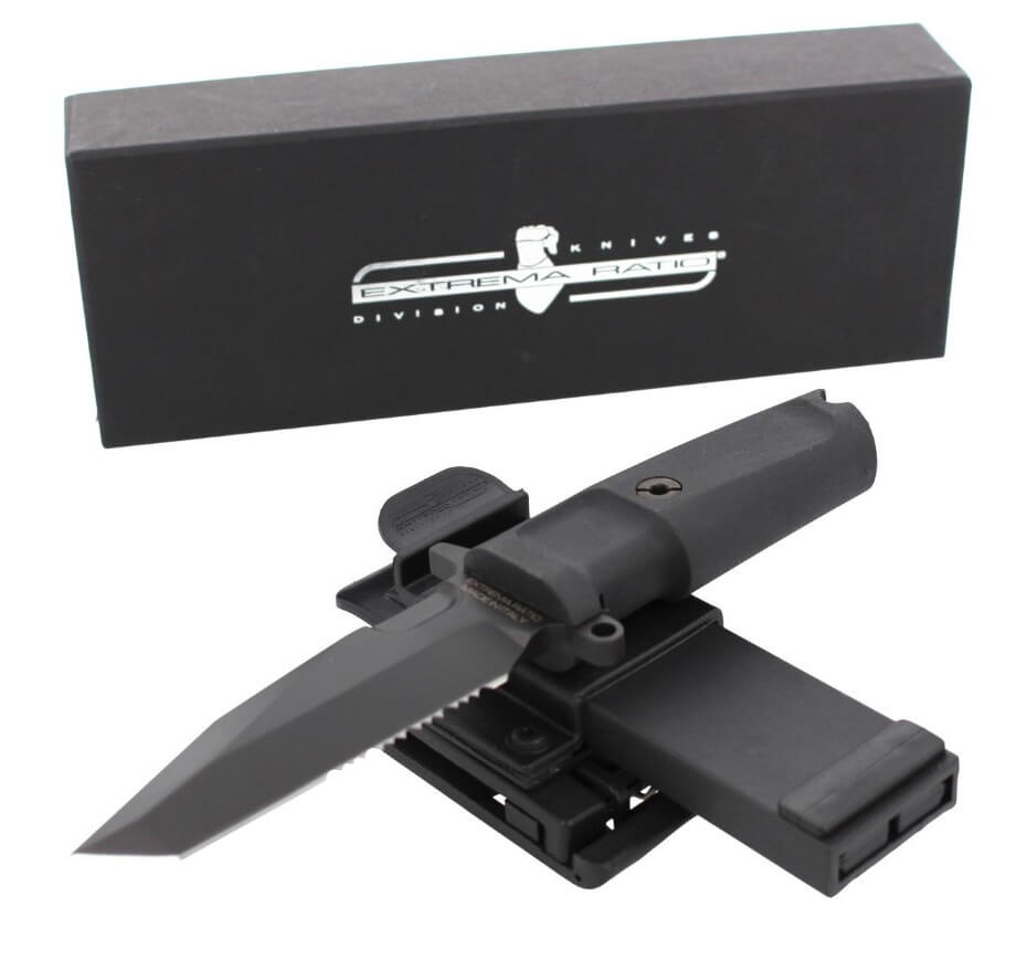 Cuchillo táctico Extrema Ratio Fulcrum C Black con hoja de acero Böhler N690