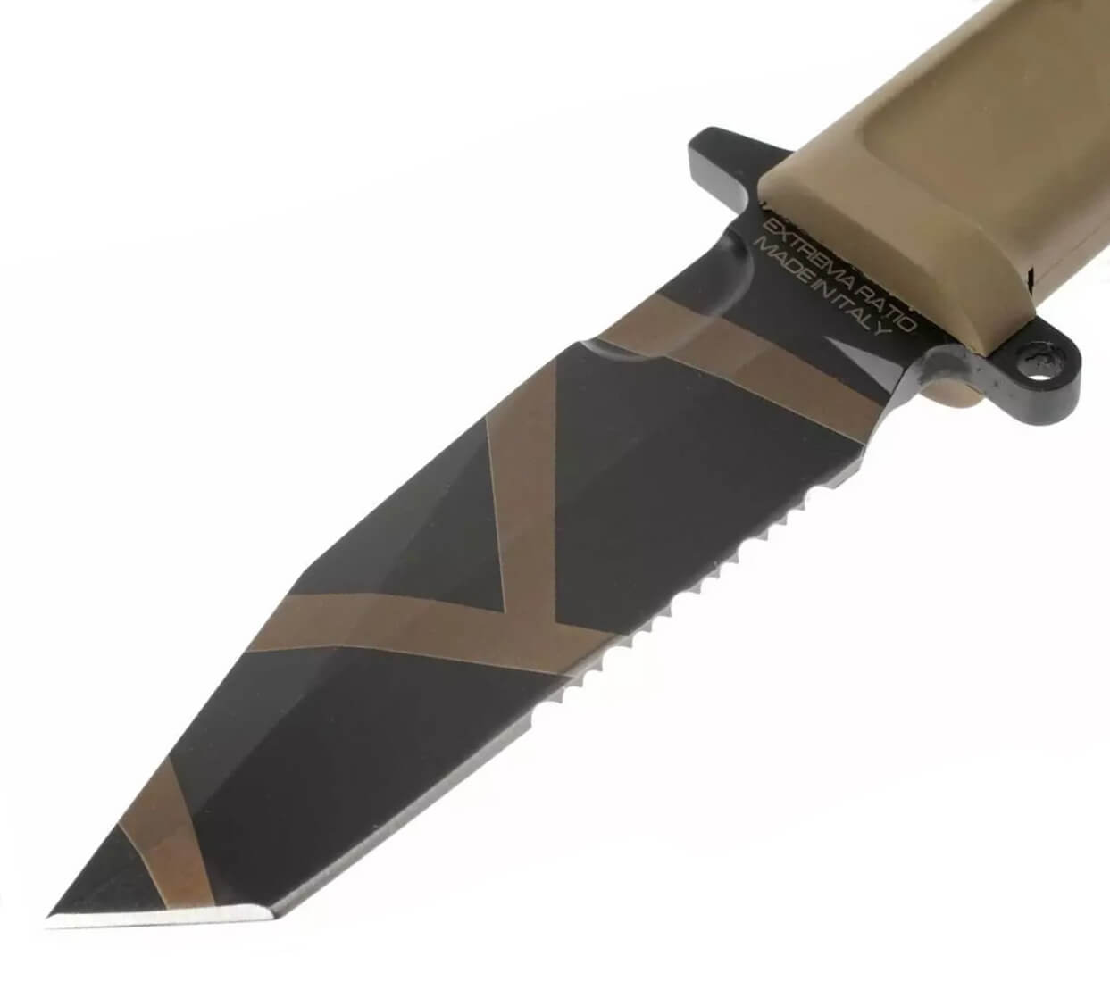 Cuchillo táctico Extrema Ratio Fulcrum C Desert Warfare con hoja de acero Böhler N690