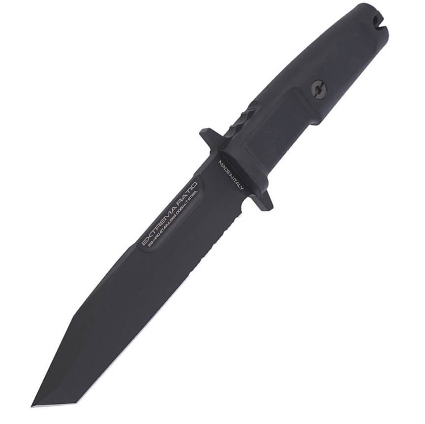 Cuchillo táctico Extrema Ratio Fulcrum S Black con mango de forprene
