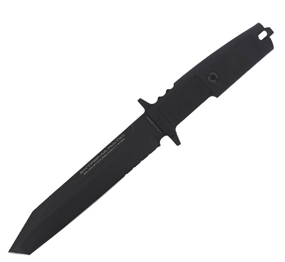Cuchillo militar Extrema Ratio Fulcrum Black con hoja acero Böhle...