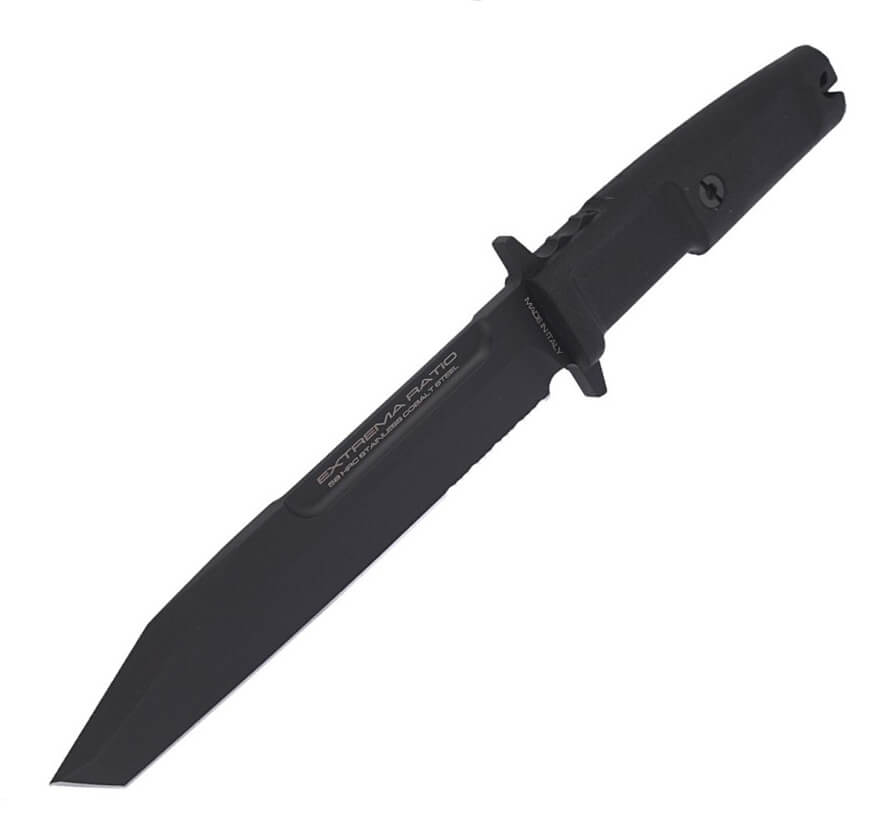 Cuchillo militar Extrema Ratio Fulcrum Black con hoja acero Böhler N690 de 18 cm