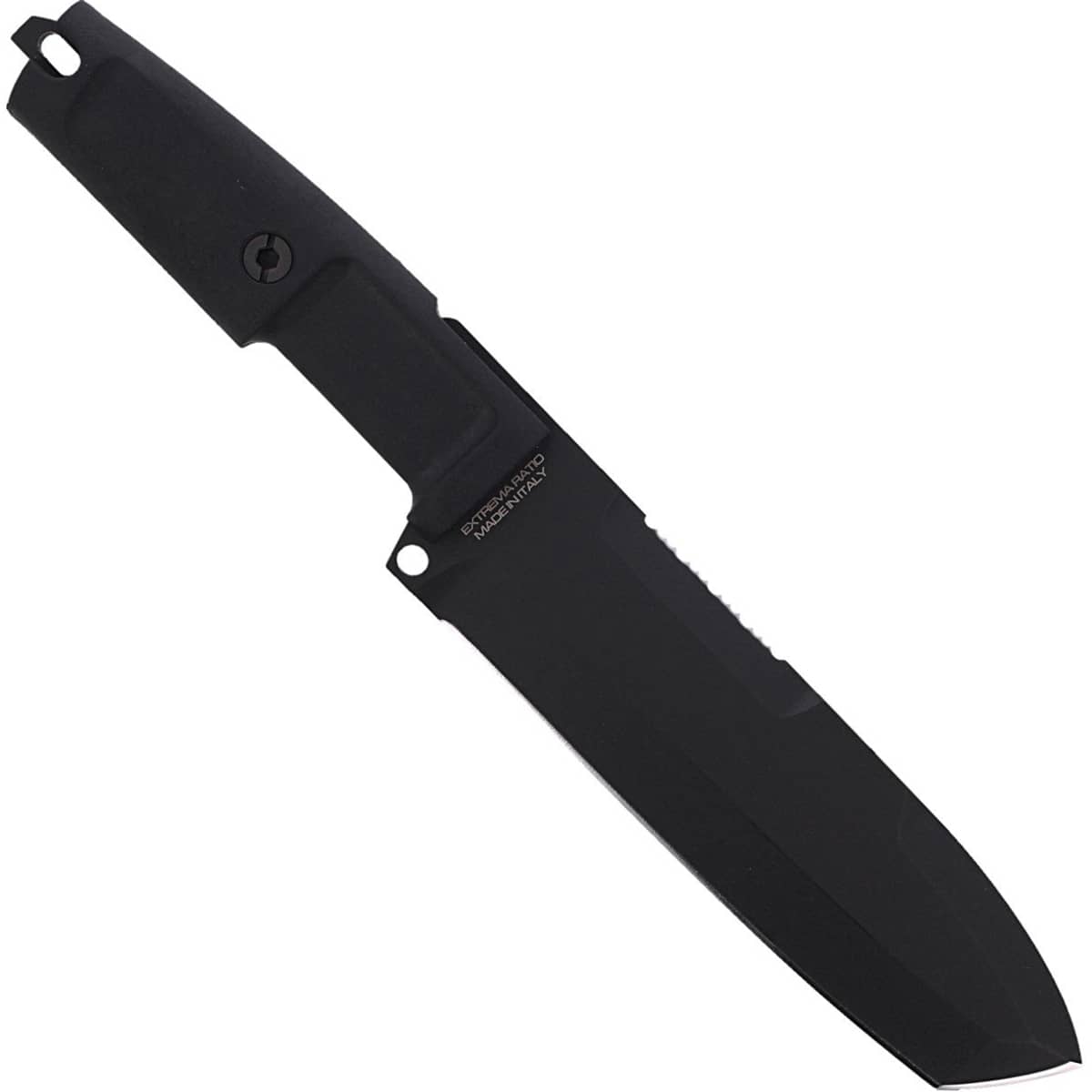Cuchillo militar Extrema Ratio Ontos con hoja negra y funda verde