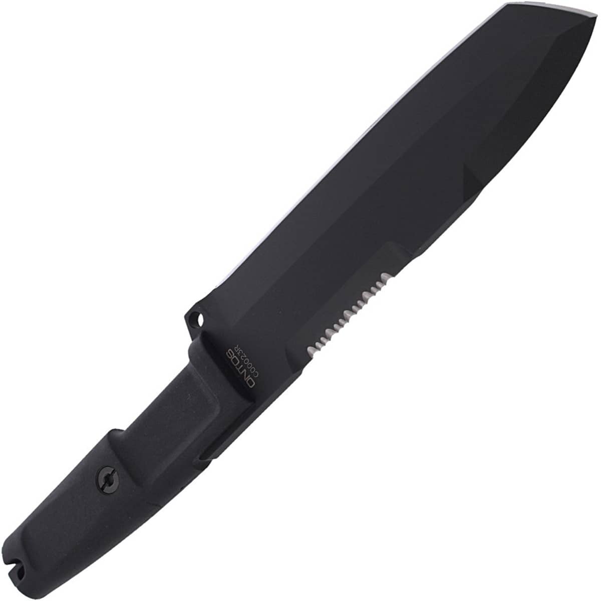 Cuchillo militar Extrema Ratio Ontos con hoja negra y funda verde