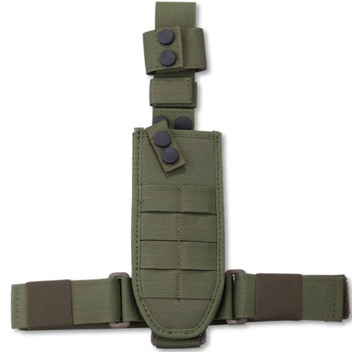 Cuchillo militar Extrema Ratio Ontos con hoja negra y funda verde