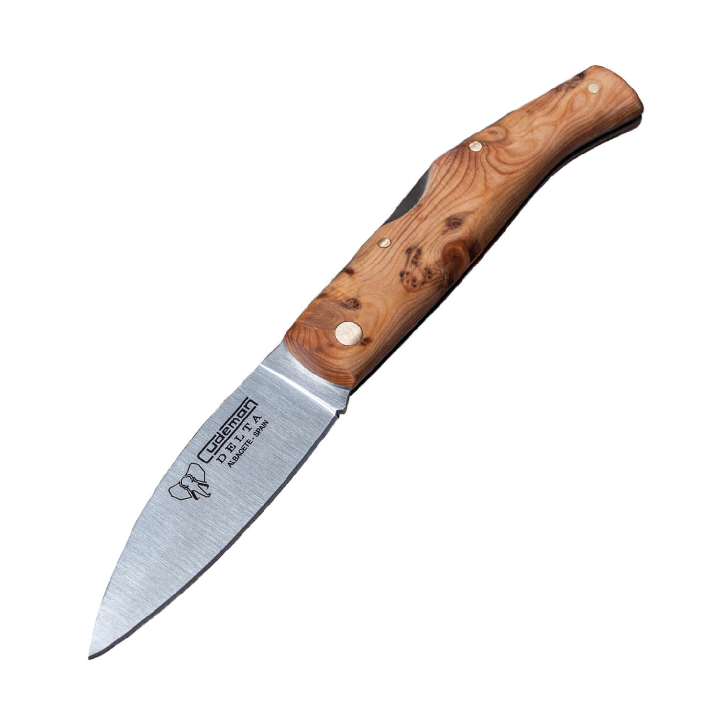 Navaja de bolsillo Cudeman Delta con mango de madera de enebro ar...