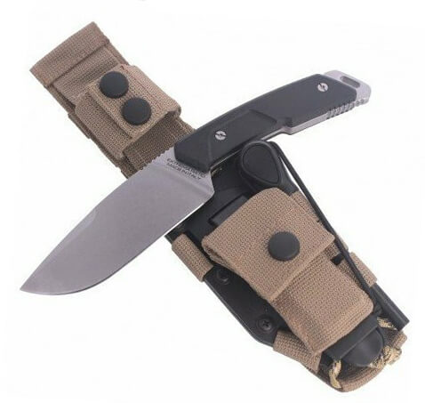 Extrema Ratio Sethlans taktisches und Survivalmesser aus Böhler N690 Stonewashed-Stahl