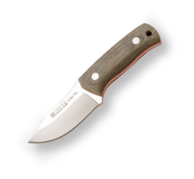 Cuchillo enterizo Erizo TS1 con mango de micarta canvas y funda d...