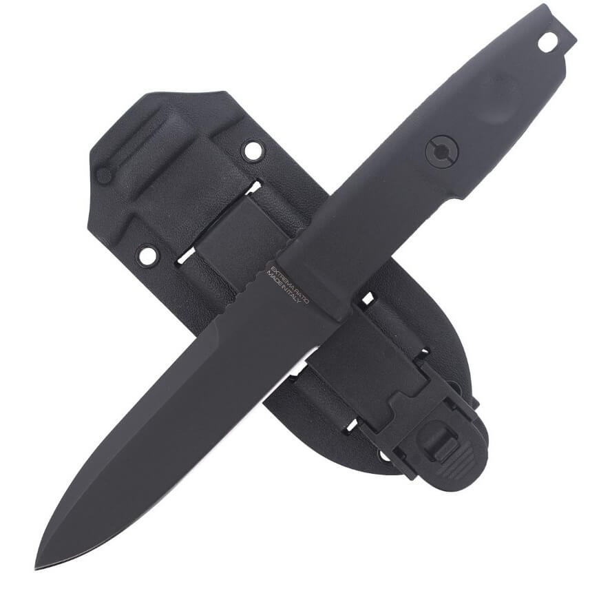 Cuchillo táctico Extrema Ratio Scout 2 Black con hoja de 11,8 cm. Con funda kydex.