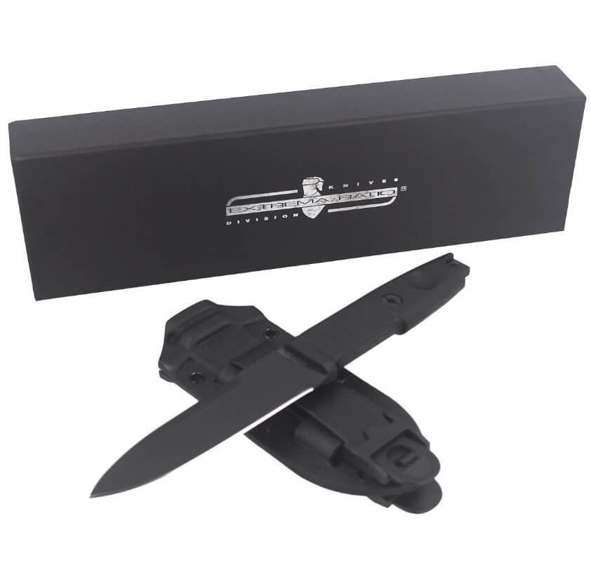 Cuchillo táctico Extrema Ratio Scout 2 Black con hoja de 11,8 cm. Con funda kydex.