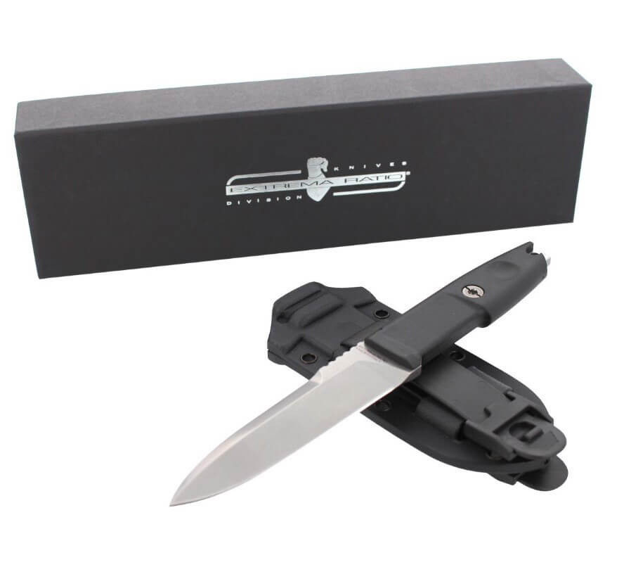 Cuchillo táctico Extrema Ratio Scout 2 Stone Washed con hoja de 11,8 cm. Con funda kydex.