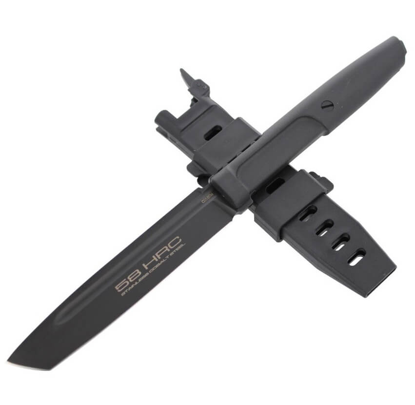 Extrema Ratio Mamba Black Tactical Knife mit 116 mm Klinge und Messerscheide