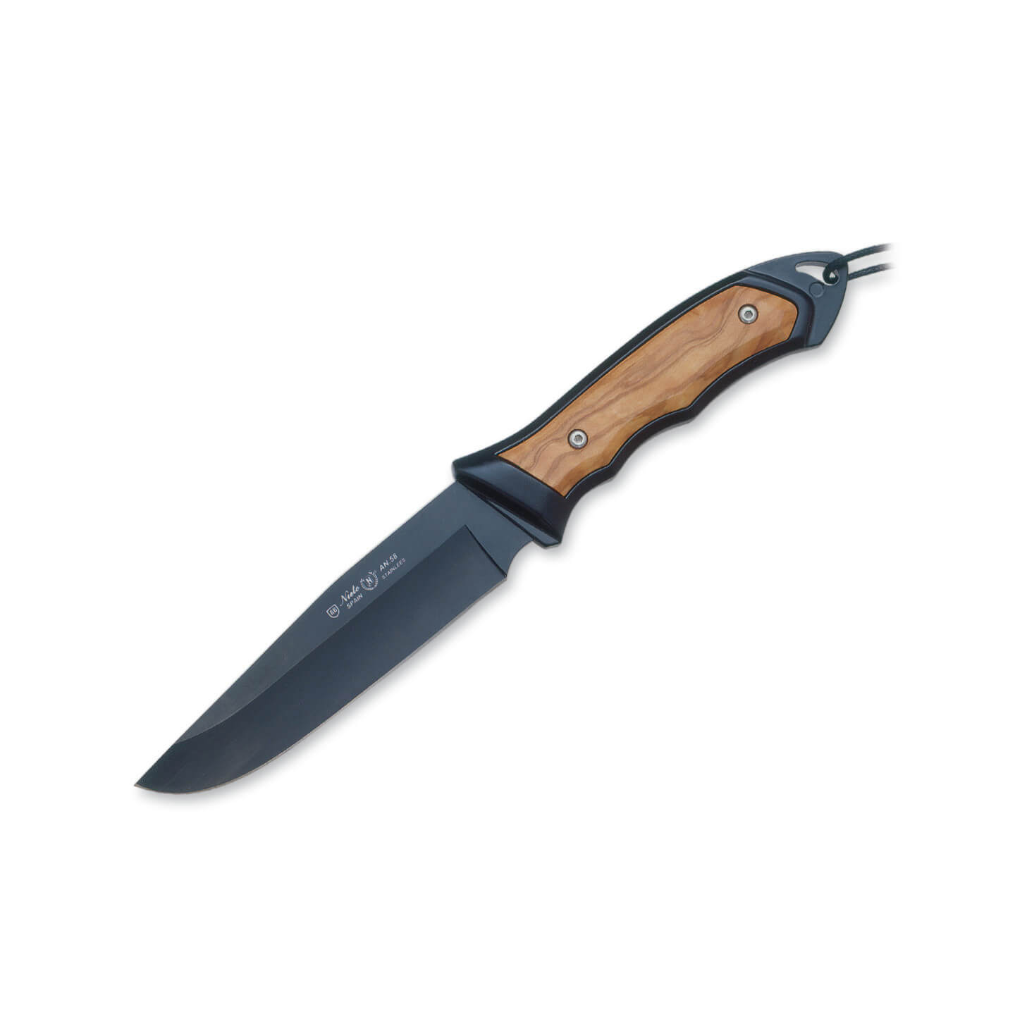 Cuchillo militar Nieto Combate con mango de madera de olivo y for...