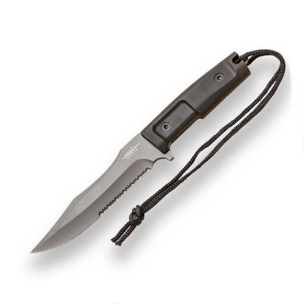 Cuchillo de supervivencia JKR con mango de zamak y hoja de 16 cm ...