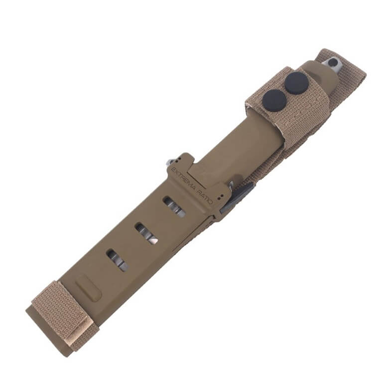 Kampfmesser Contact C HCS von Extrema Ratio mit 128mm Klinge aus Böhler Stahl. Naylon Scheide