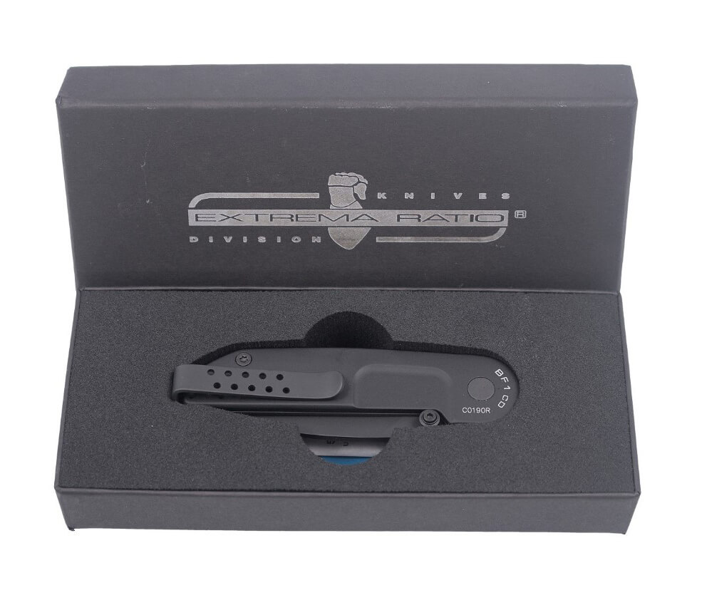 Navaja Extrema Ratio BF1 CD Black. Hoja de 7 cm de acero Böhler. 