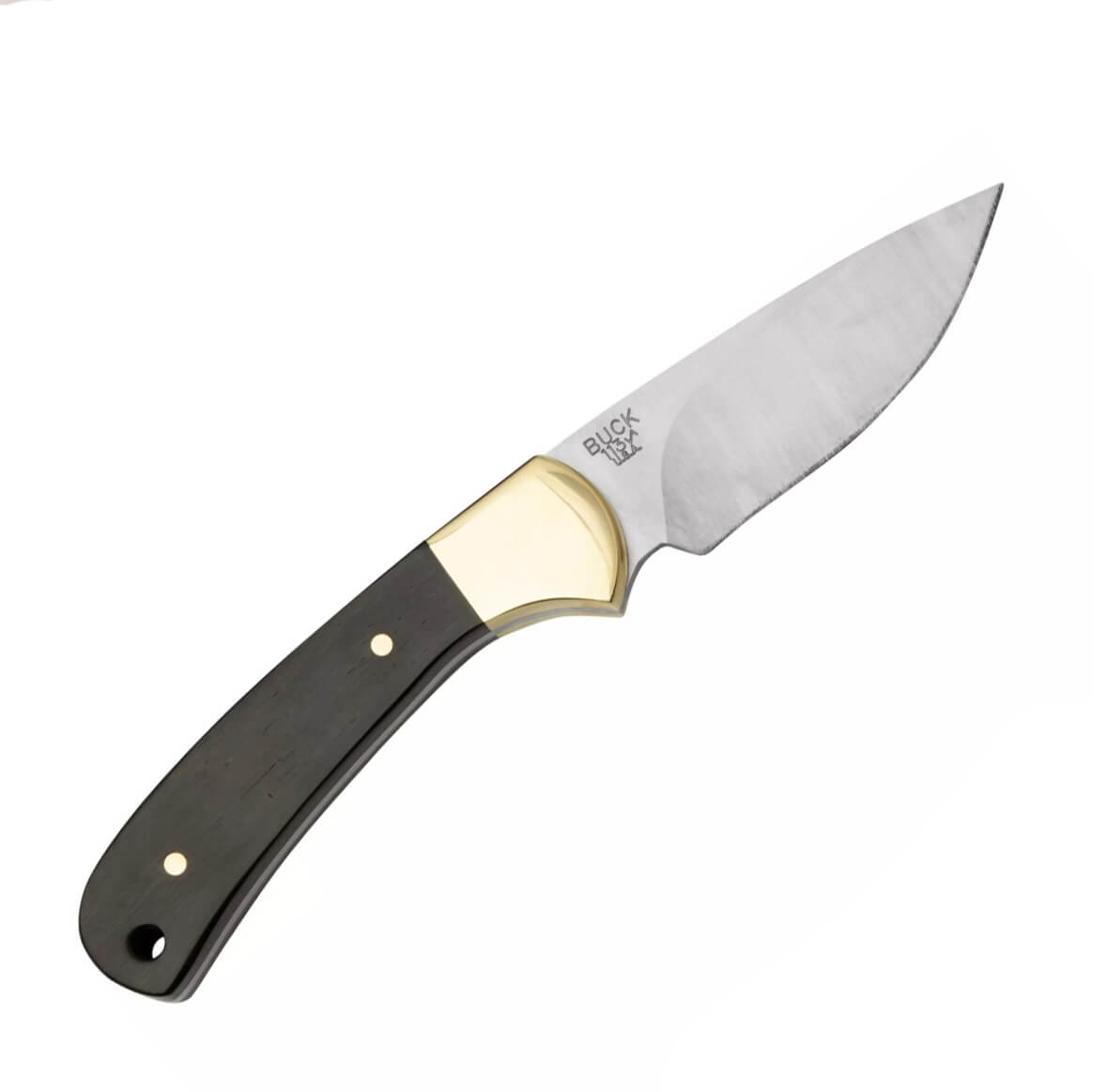 Faca de caça Buck Ranger Skinner 7,8 cm com cabo de madeira de ébano 0113BRS