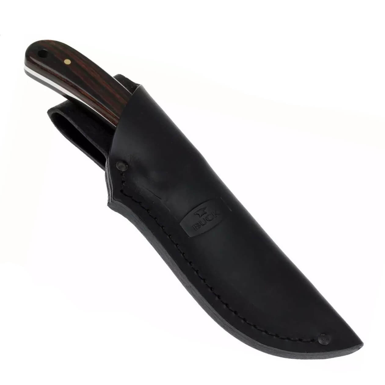 Faca de caça Buck Ranger Skinner 7,8 cm com cabo de madeira de ébano 0113BRS