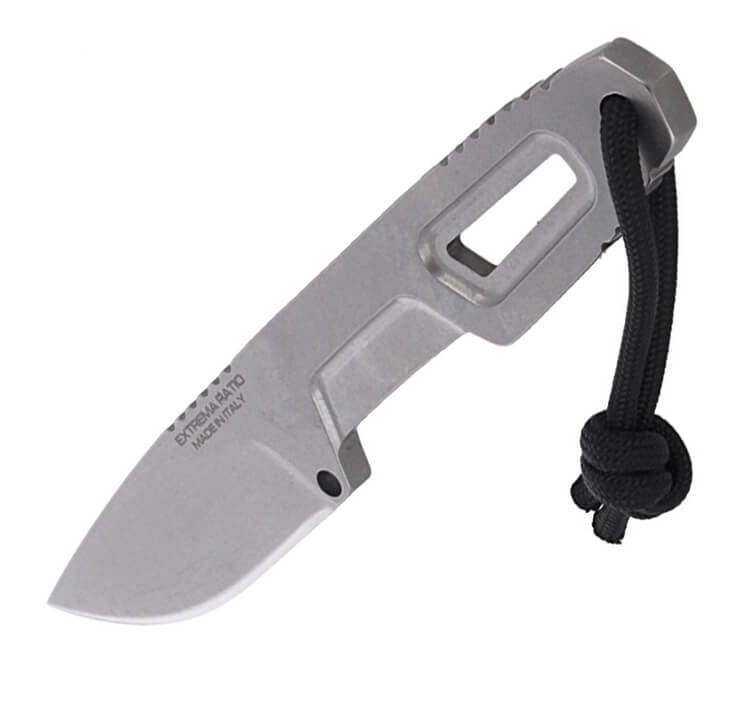 Cuchillo de bushcraft de Extrema Ratio SATRE STONE WASHED. Acero böhler y hoja de 7 cm.