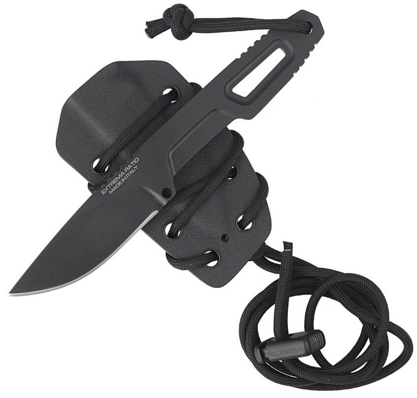 Extrema Ratio SATRE BLACK bushcraft Messer. Böhler Stahl und 7 cm Klinge.