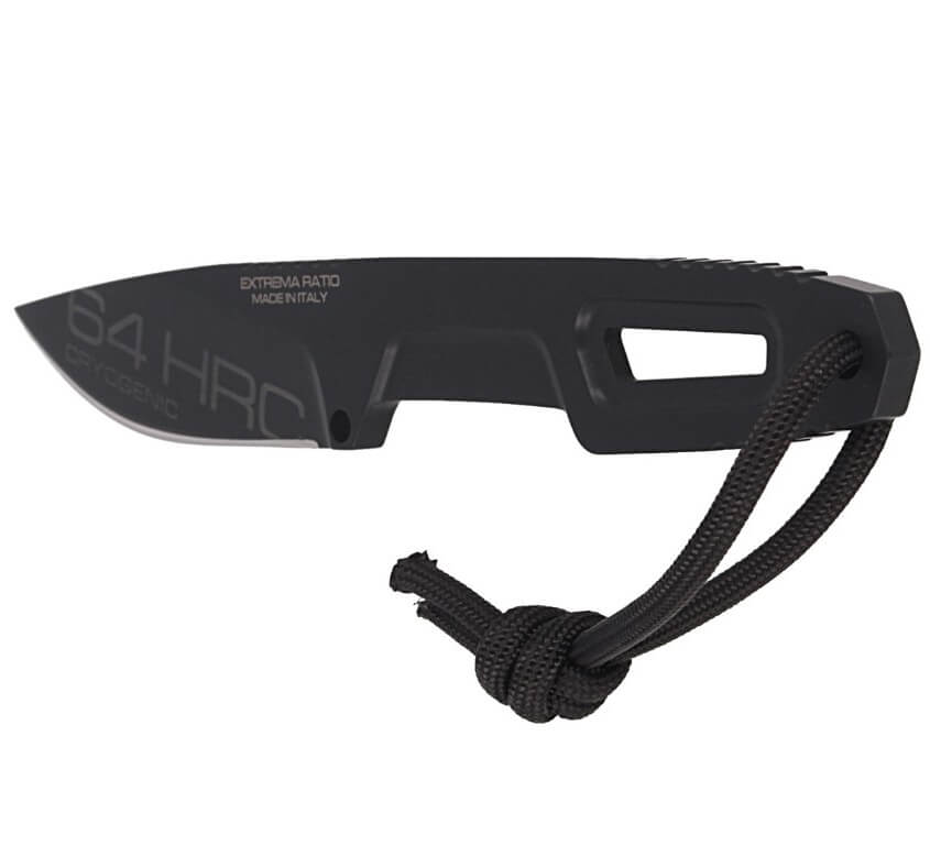 Extrema Ratio SATRE S600 BLACK bushcraft Messer. Böhler Stahl und 7 cm Klinge.