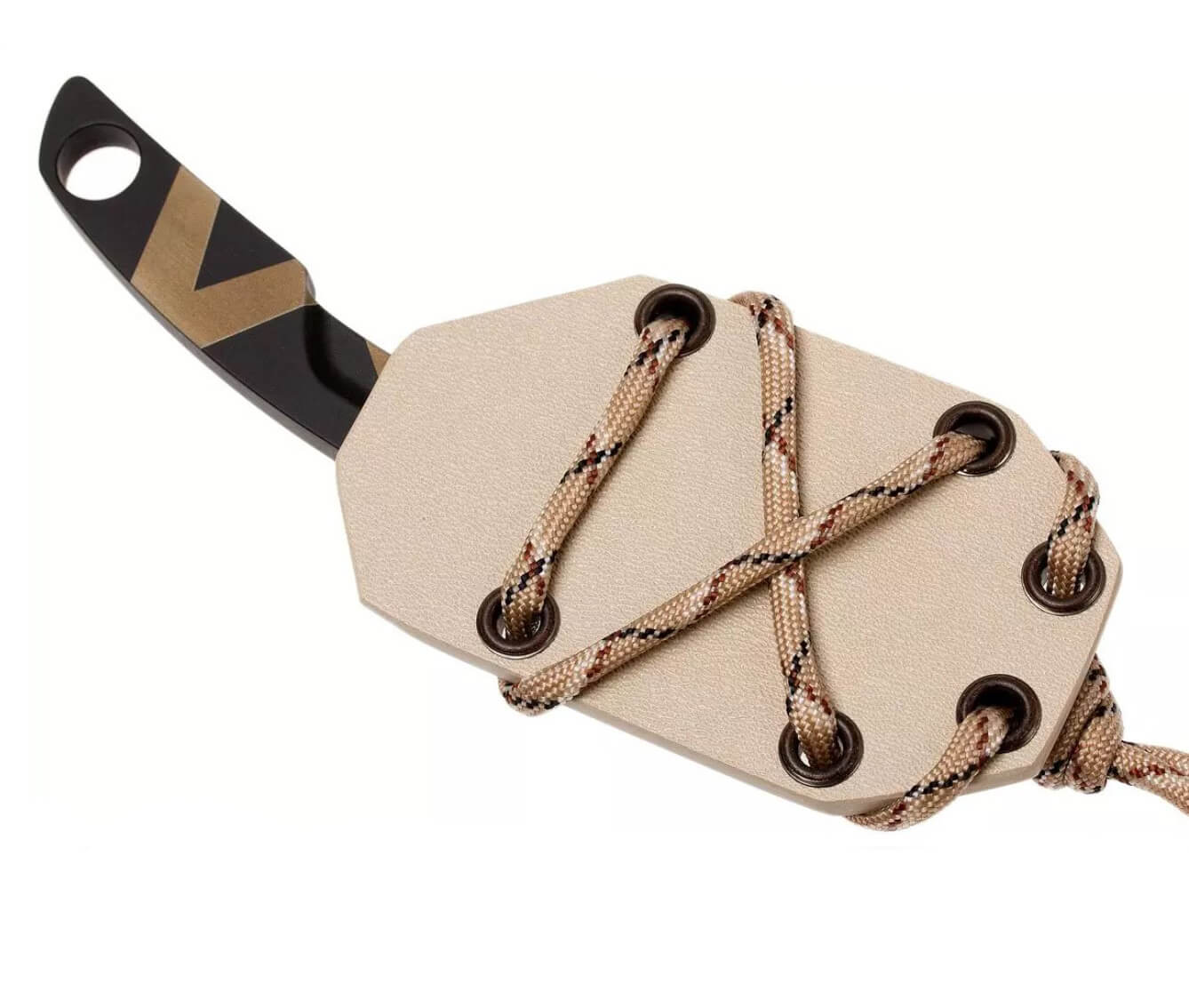 Cuchillo de cuello N.K.2  DESERT WARFARE de Extrema Ratio. Hoja de 5 cm y funda de kydex.