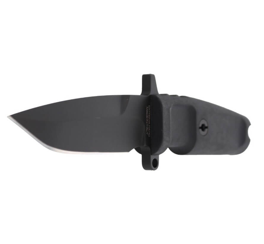 Cuchillo de combate de Extrema Ratio COL MOSCHIN C BLACK. Con puño de forprene y hoja de 16 cm.
