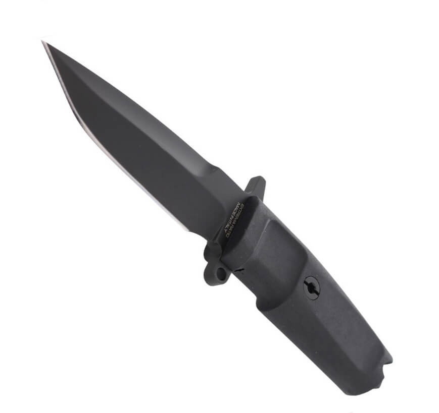 Cuchillo de combate de Extrema Ratio COL MOSCHIN C BLACK. Con puño de forprene y hoja de 16 cm.