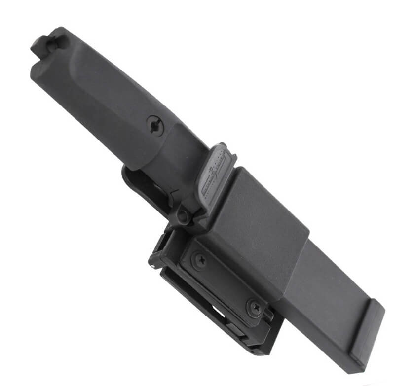 Cuchillo de combate de Extrema Ratio COL MOSCHIN C BLACK. Con puño de forprene y hoja de 16 cm.