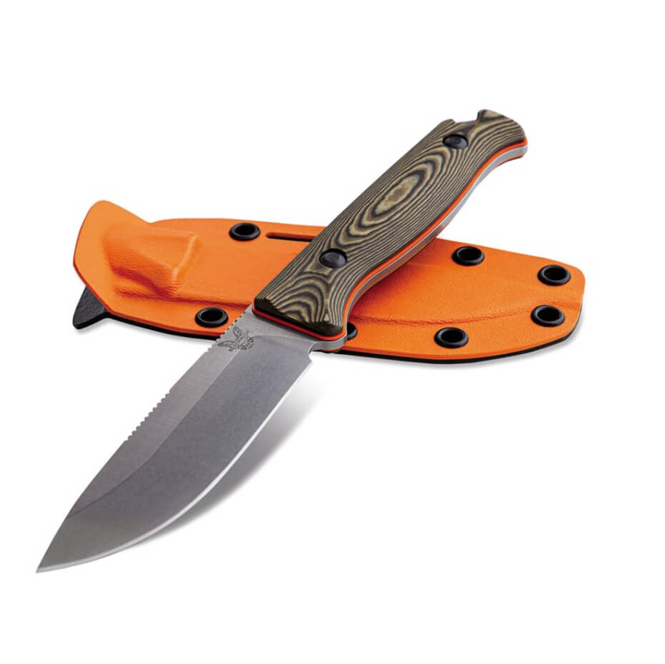 Cuchillo Benchmade Saddle Mountain Skinner con mango de richlite