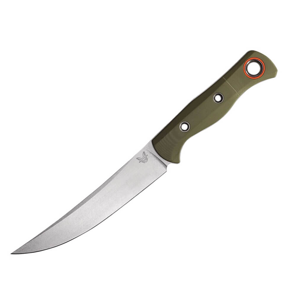 Cuchillo Benchmade Meatcrafter con mango de G10 verde 15500-3