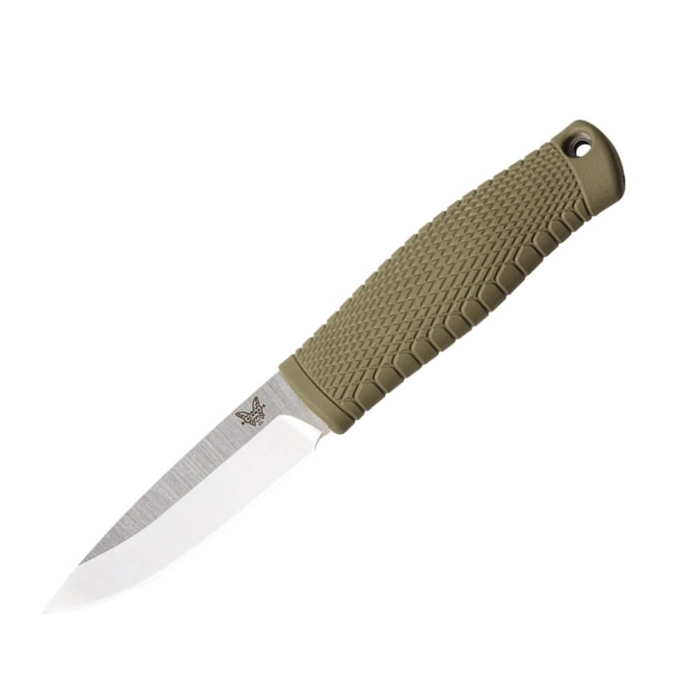 Benchmade cuchillo Puukko 200 con mango de Santoprene verde