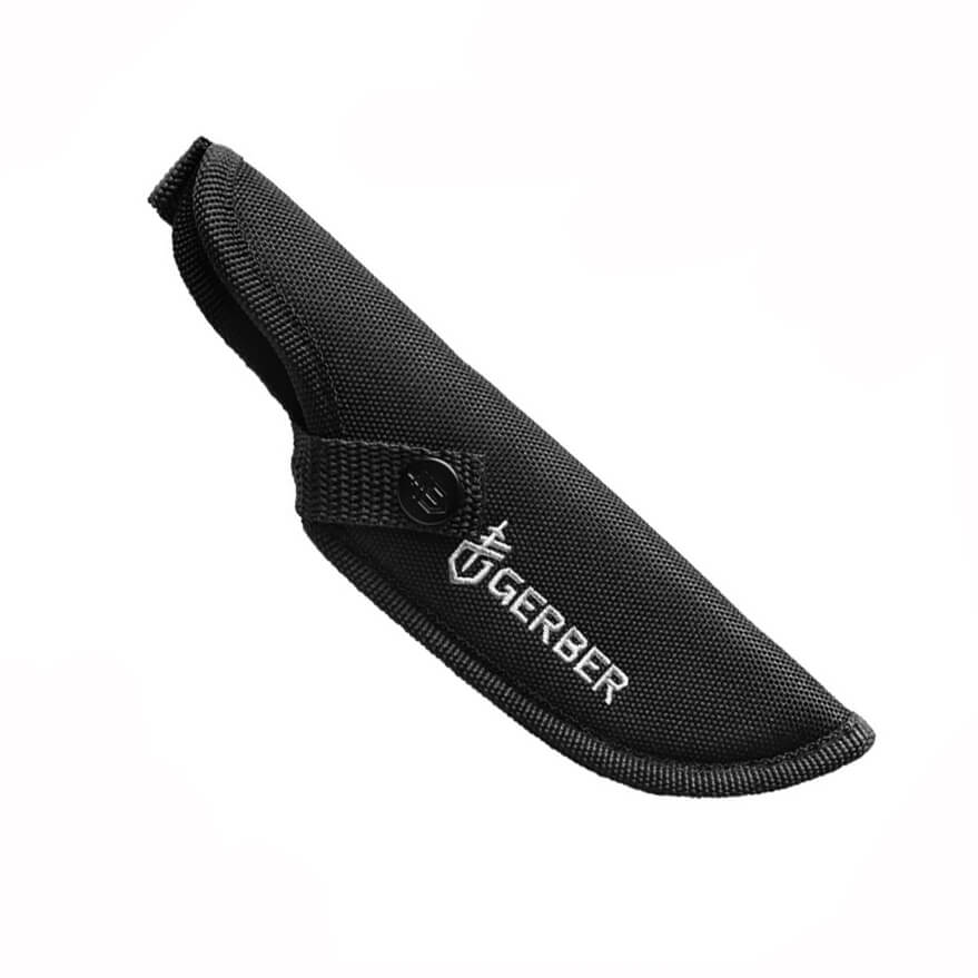 Gerber Moment Fixed large DP faca tática 31-003617 com nylon preto e cabo de borracha