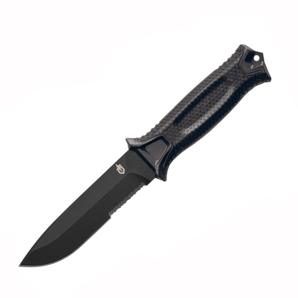 Cuchillo táctico Gerber Strongarm fixed serrated 31-003648 con ho...