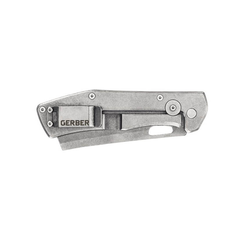 Gerber Flatiron Folding Cleaver 31-003686 Taschenmesser mit 9,7 cm Klinge und grünem G10-Griff